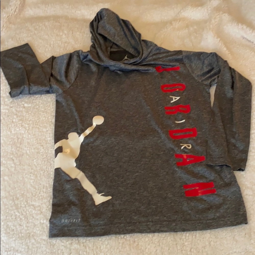 Air Jordan long sleeve dri-fit, boys size L
